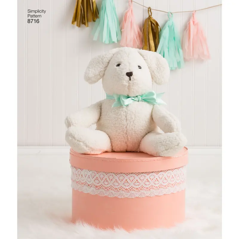 Simplicity Pattern 8716 Stuffed-Toy-Animals 1