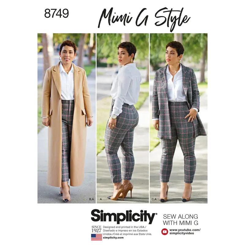 Simplicity Pattern 8749 Mimi G Style Wool Coat 2