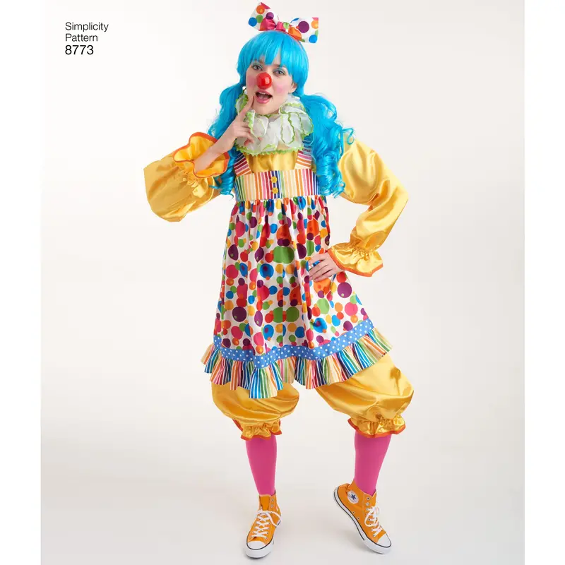 Simplicity Pattern 8773 Traditional Clown Costume 1