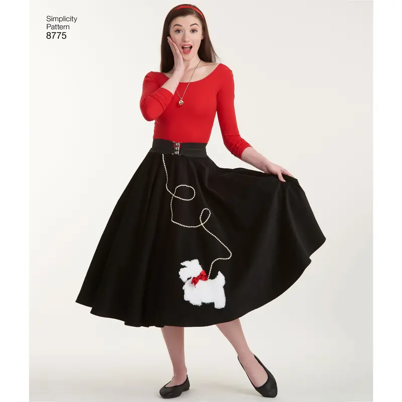 Simplicity Pattern 8775 Rockabilly Poodle Skirts. 2