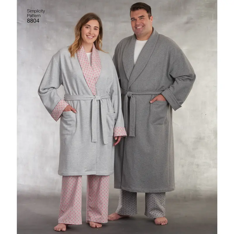 Simplicity Pattern 8804 Unisex-Loungewear 1