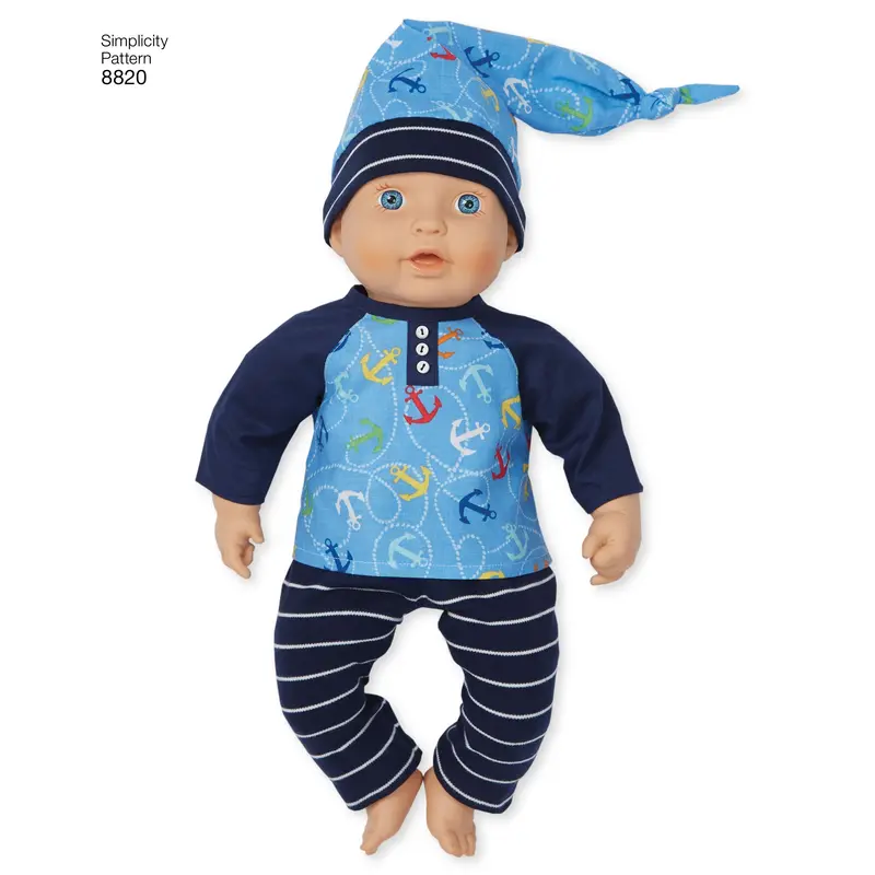Simplicity Pattern 8820 Doll Clothes And Accessories 1