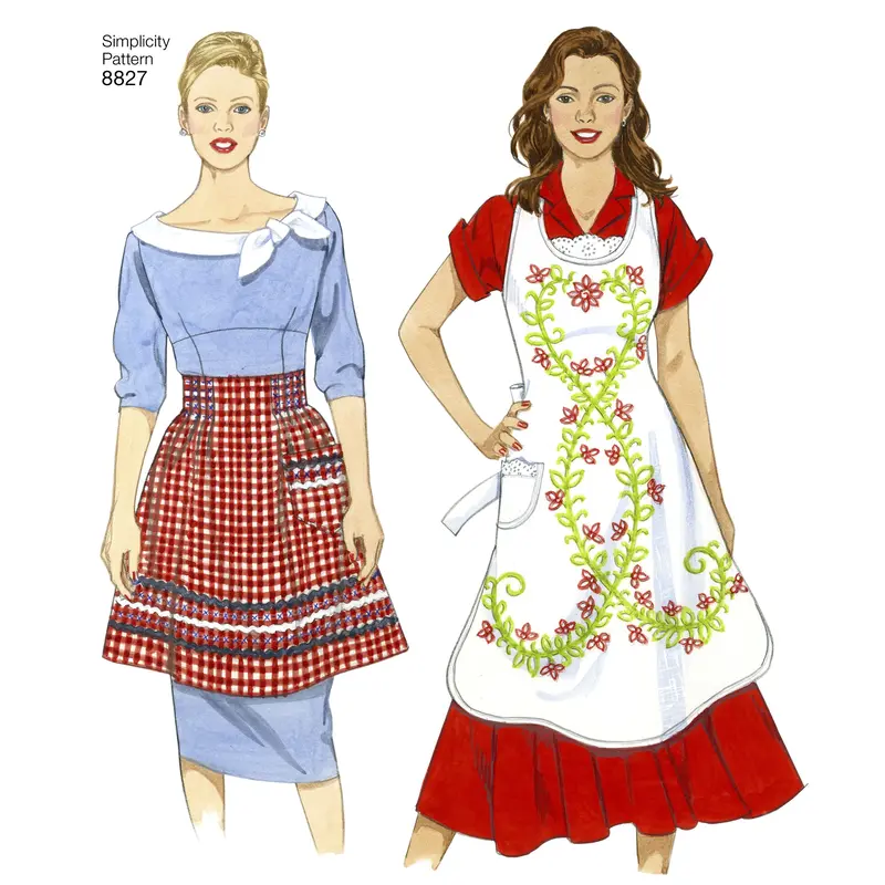 Simplicity Pattern 8827 Missess Aprons 1