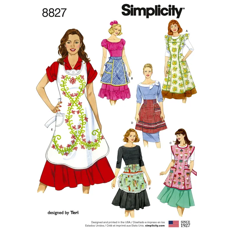 Simplicity Pattern 8827 Missess Aprons 2