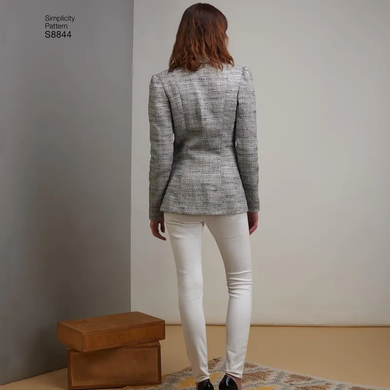 Simplicity Pattern 8844-Misses Miss Petite Unlined Blazer Pattern 1
