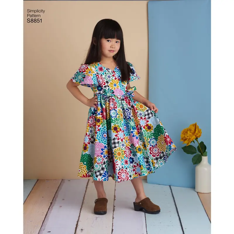 Simplicity Pattern 8851 Child's Dresses Sewing Pattern 1