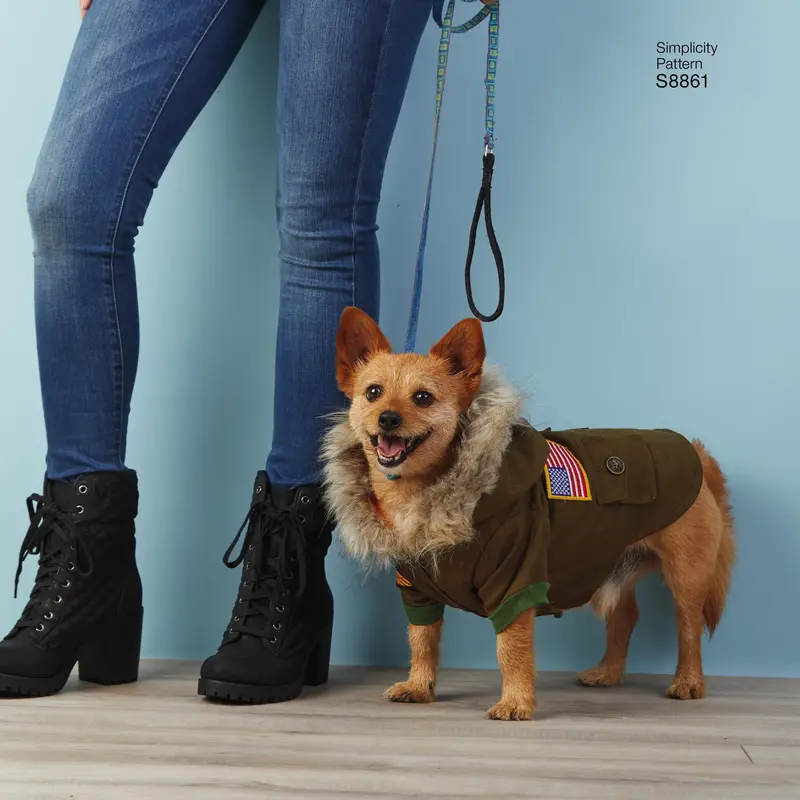 Simplicity Pattern 8861 Dog Coats Sewing Pattern 1