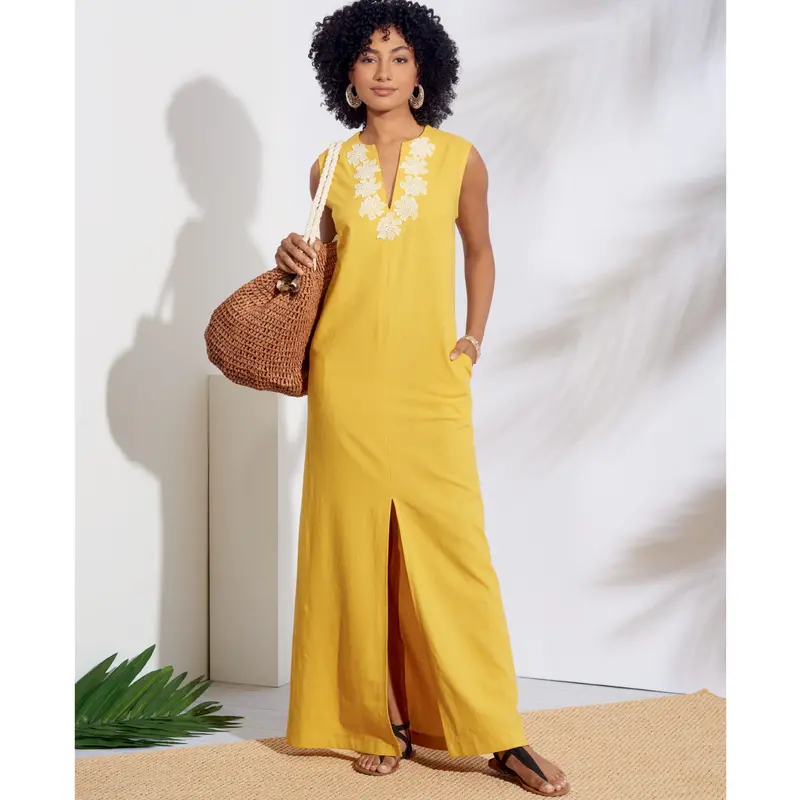 Simplicity Pattern 8912 Slip-On Maxi Or Short Dresses 1