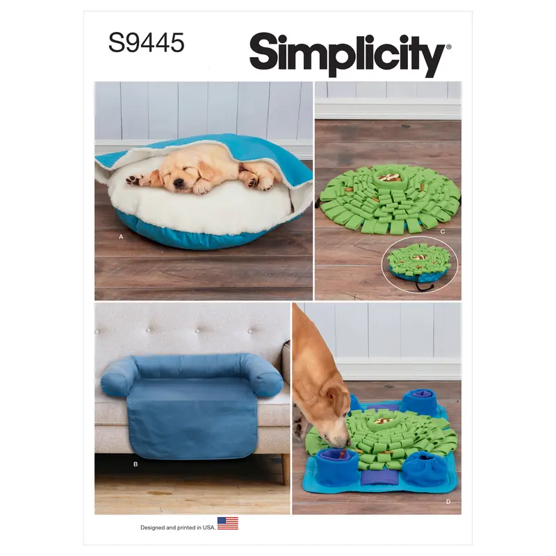 Simplicity Pattern 9445 Pet Bed, Chair Cover And Play Mats 2