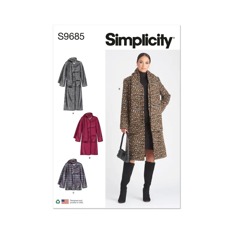 Simplicity Pattern 9685 Misses' Coat And Jacket 2
