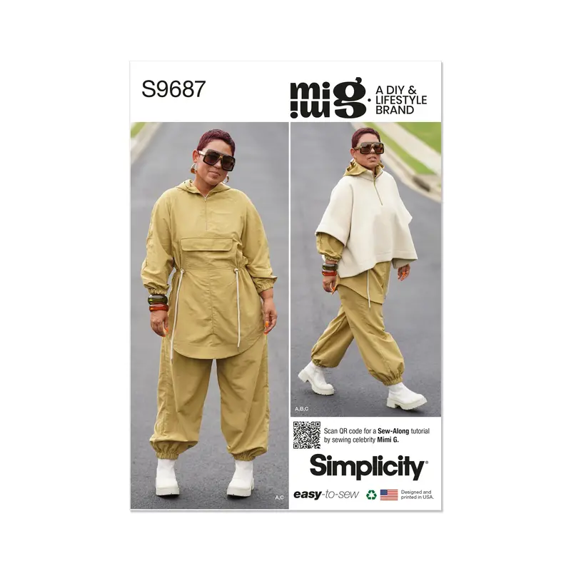 Simplicity Pattern 9687 Misses' Jacket, Poncho And Pants By Mimi G 2