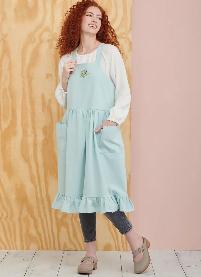 Simplicity Pattern 9805 Misses' Pinafore Aprons By Elaine Heigl Designs 1