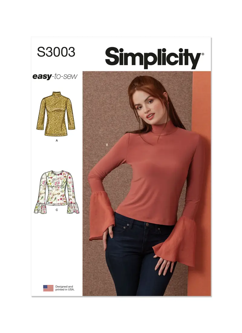 Simplicity Sewing Pattern 3003 Knit Tops 2