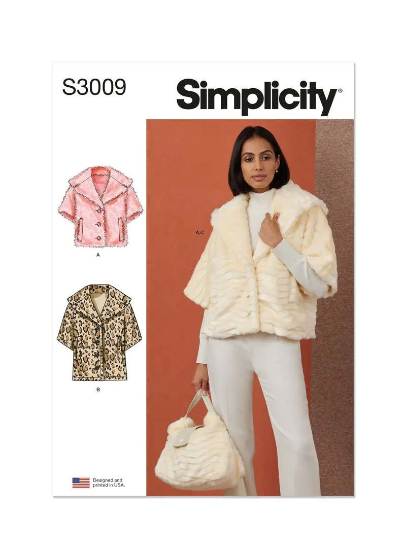 Simplicity Sewing Pattern 3009 Jacket In Two Lengths And Bag 2