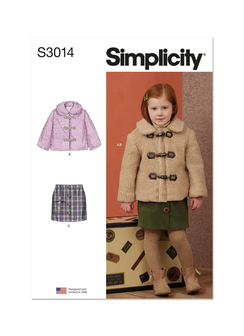 Simplicity Sewing Pattern 3014 Children's Jacket And Skirts 2