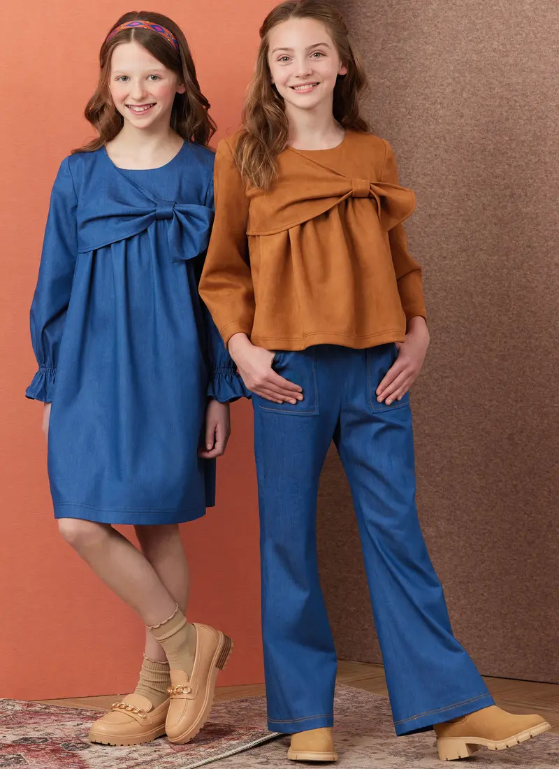 Simplicity Sewing Pattern 3015 Girls' Top, Dress And Pants 1