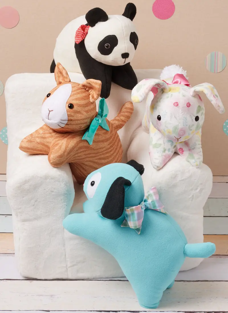 Simplicity Sewing Pattern 3023 Plush Pets By Elaine Heigl Designs 1