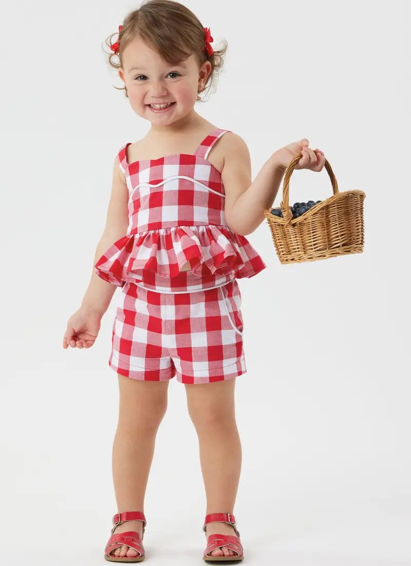 Simplicity Sewing Pattern 3112 Toddlers' Dress, Top And Shorts 1