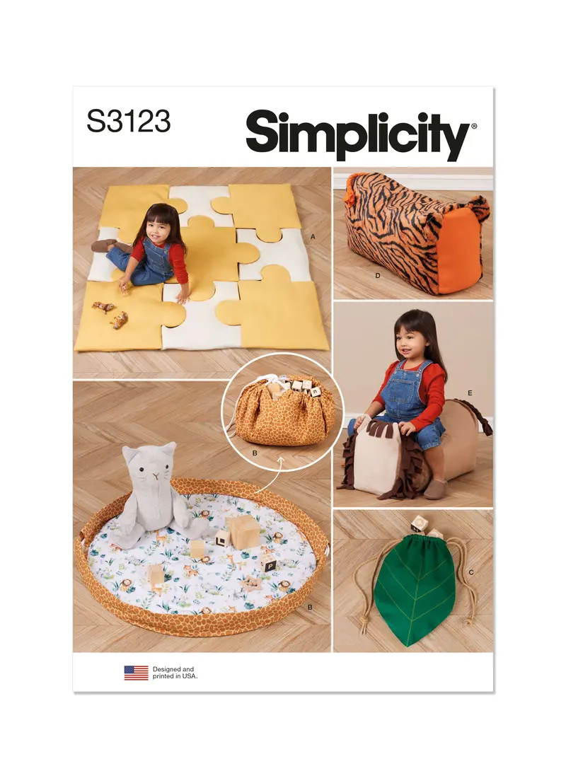 Simplicity Sewing Pattern 3123 Playroom Accessories 2