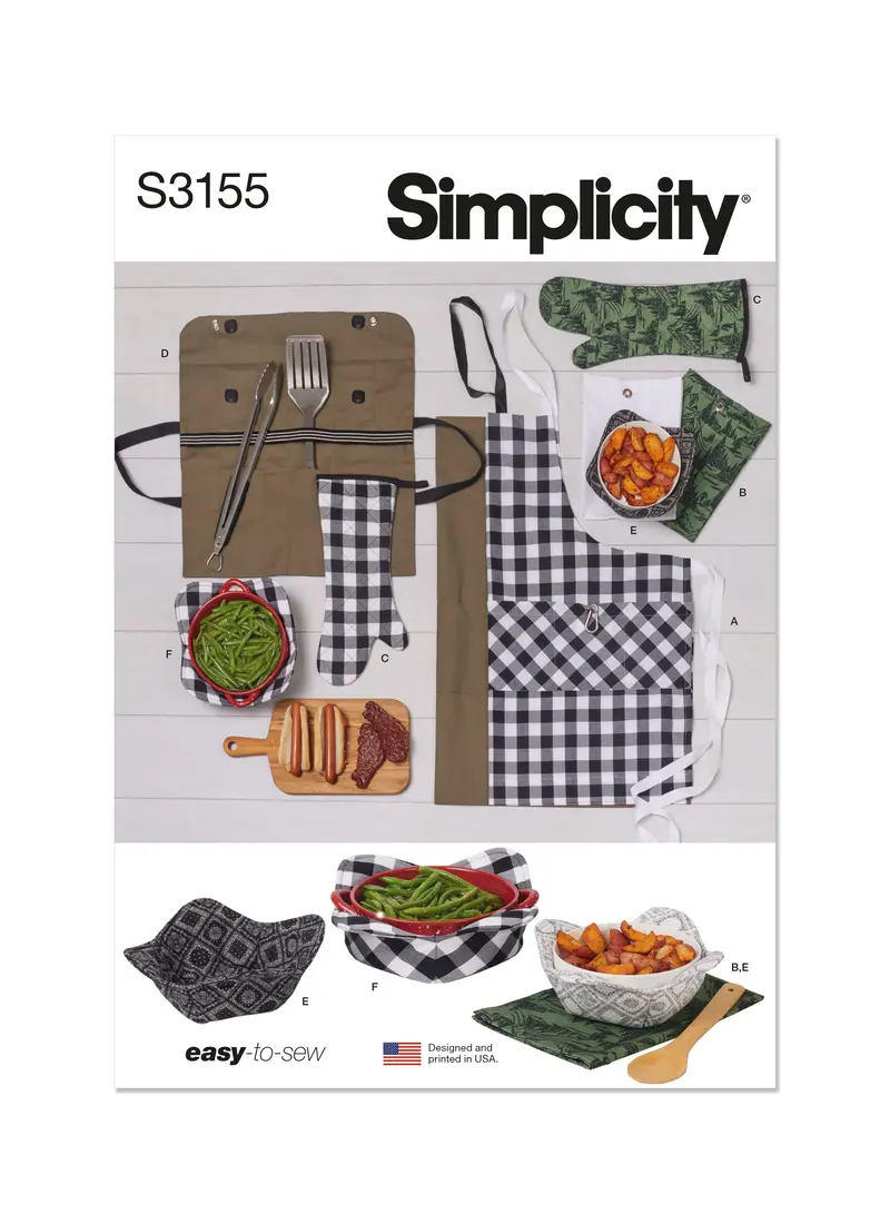 Simplicity Sewing Pattern 3155 Outdoor Grill And Picnic Accessories 1
