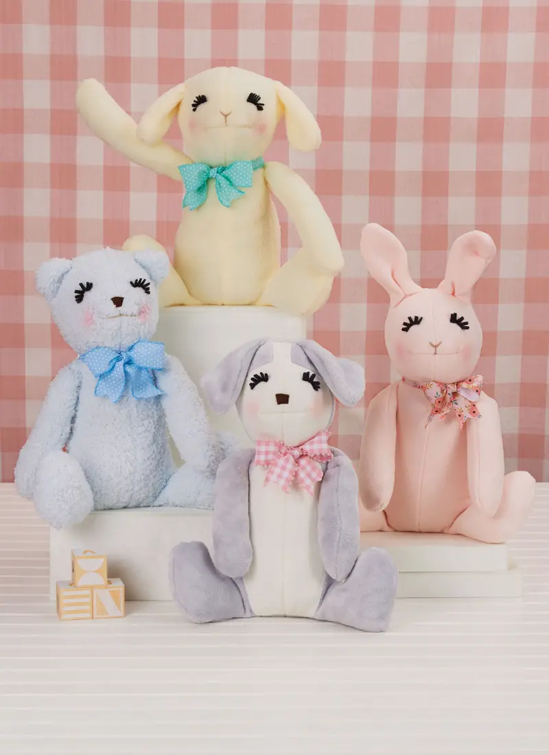 Simplicity Sewing Pattern 3157 Seated Plush Animals By Elaine Heigl Designs 1