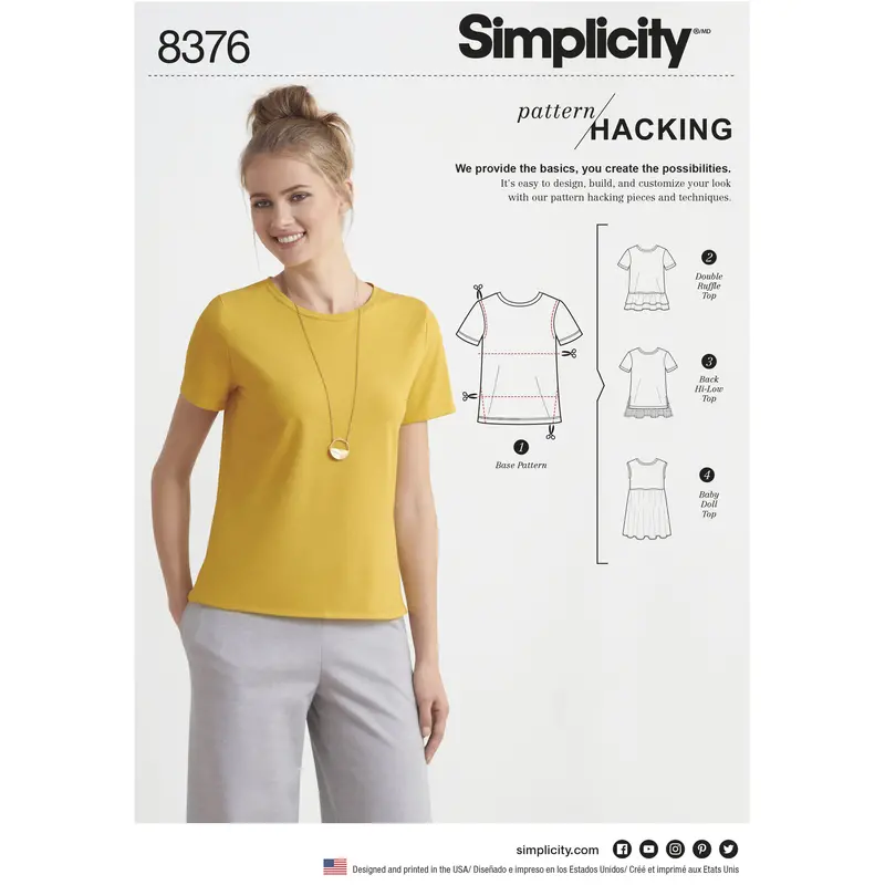 Simplicity Sewing Pattern 8376 Women's Knit Top 2