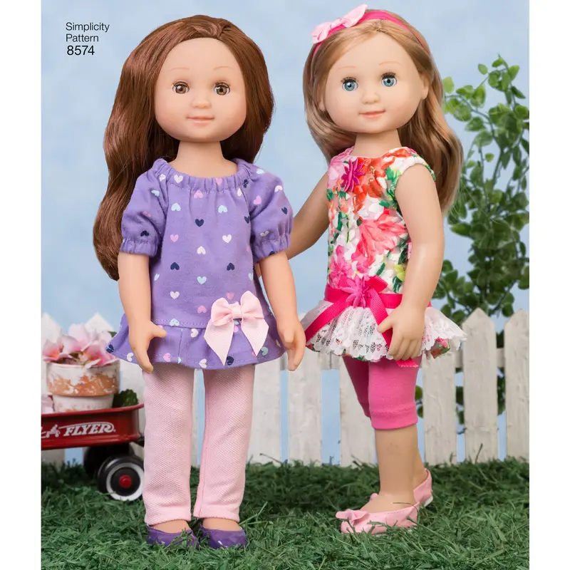 Simplicity Sewing Pattern 8574 Doll Clothes 1
