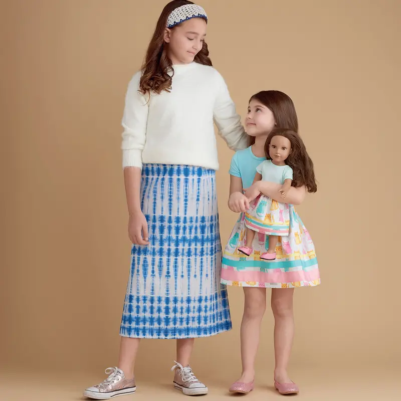 Simplicity Sewing Pattern 8961 Girls', And Dolls' Skirts 1
