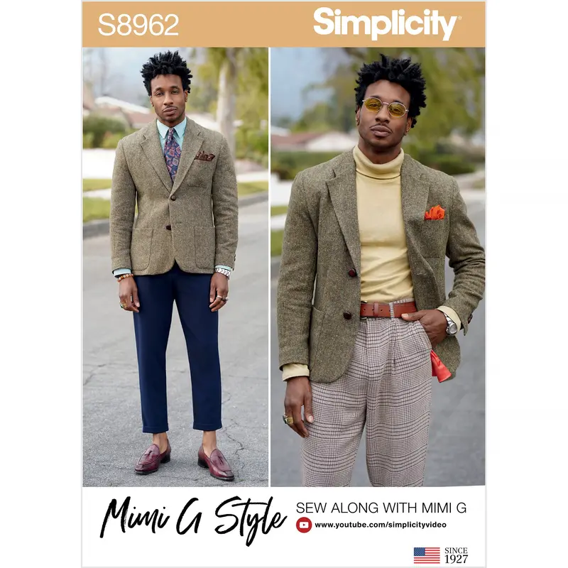 Simplicity Sewing Pattern 8962 Men's Lined Blazer 2