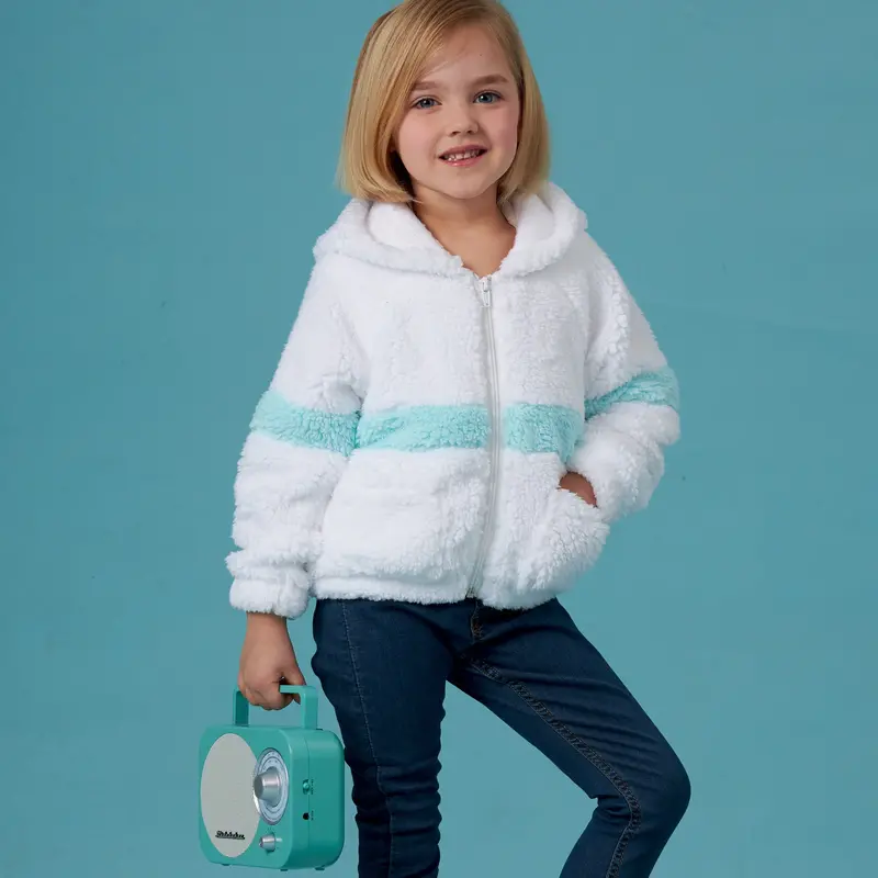 Simplicity Sewing Pattern 8999 Girls' Knit Hooded Jacket 1