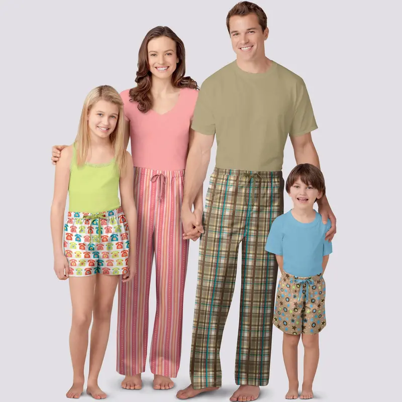 Simplicity Sewing Pattern 9127 Unisex Sleepwear 1