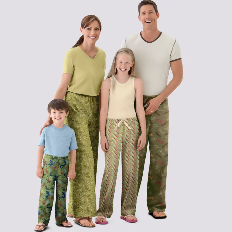 Simplicity Sewing Pattern 9129 Unisex Sleepwear 1