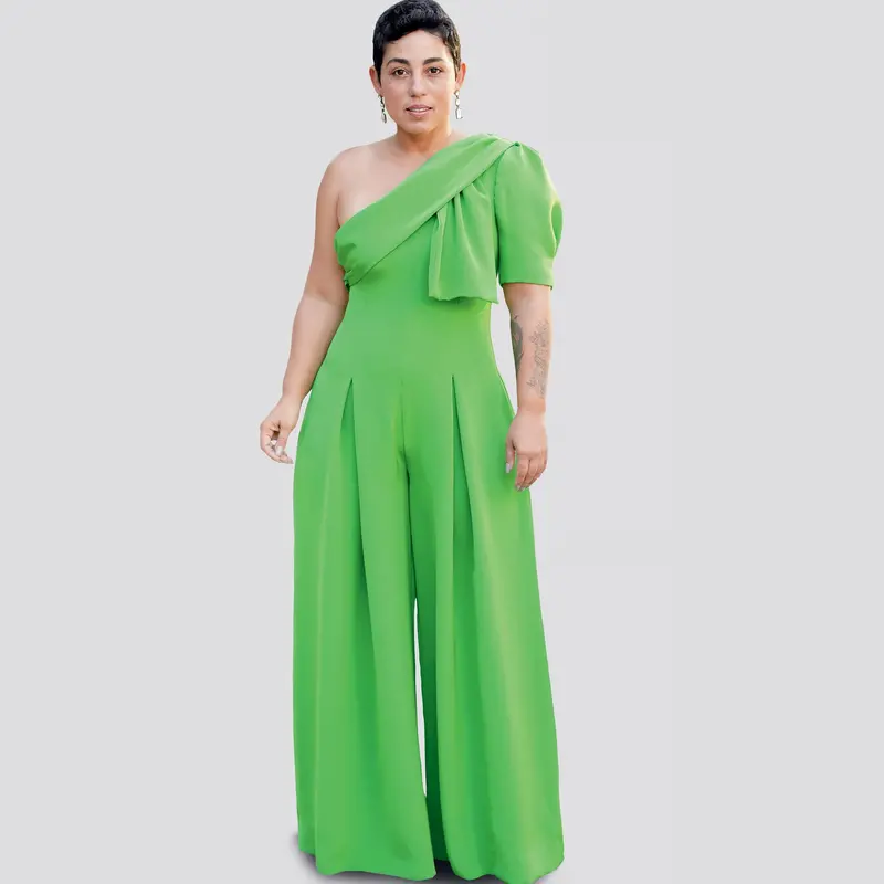 Simplicity Sewing Pattern 9142 Jumpsuit With One Shoulder Drape 1