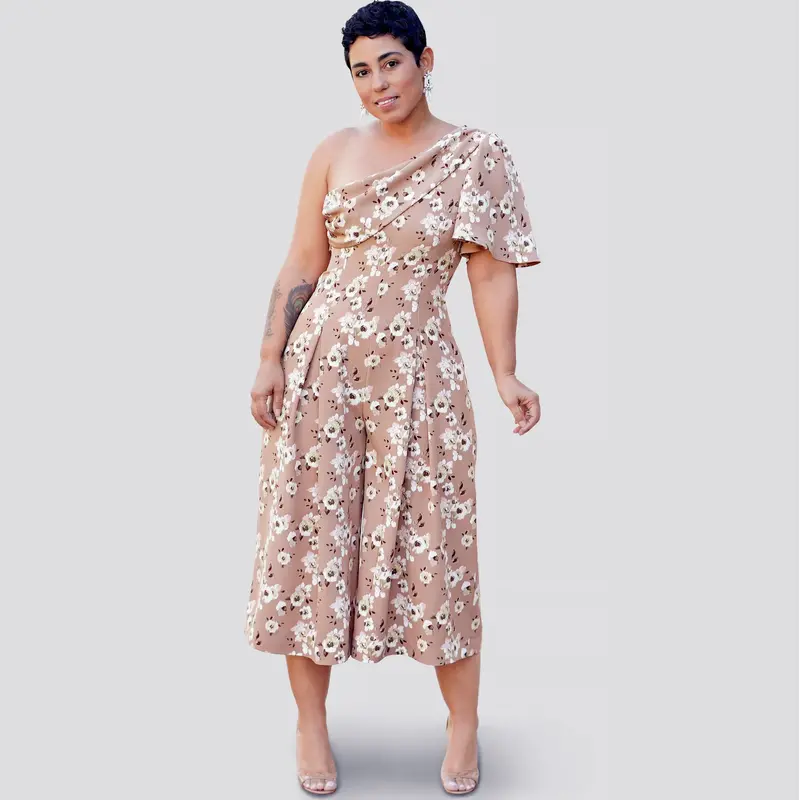 Simplicity Sewing Pattern 9142 Jumpsuit With One Shoulder Drape 2