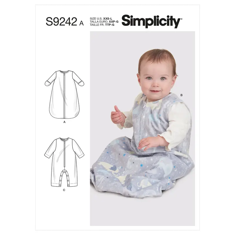 Simplicity Sewing Pattern 9242 Babies' Layette 2