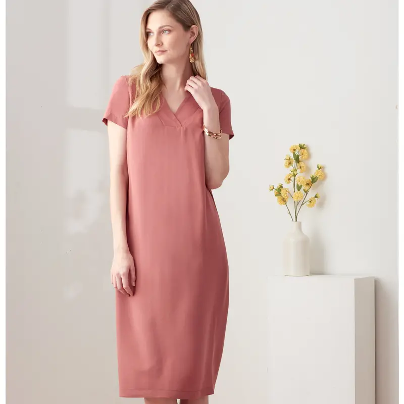Simplicity Sewing Pattern 9262 V-Neckline Shift Dresses 1