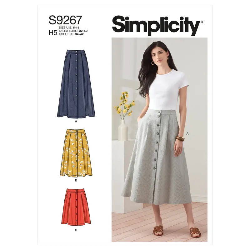 Simplicity Sewing Pattern 9267 Skirt In Three Lengths 2