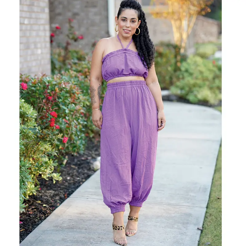 Simplicity Sewing Pattern 9268 Bra Top And Gathered Pants 1
