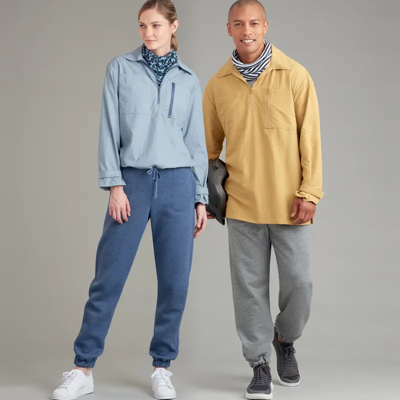 Simplicity Sewing Pattern 9278 Unisex Tops, Trousers And Neckpiece 1