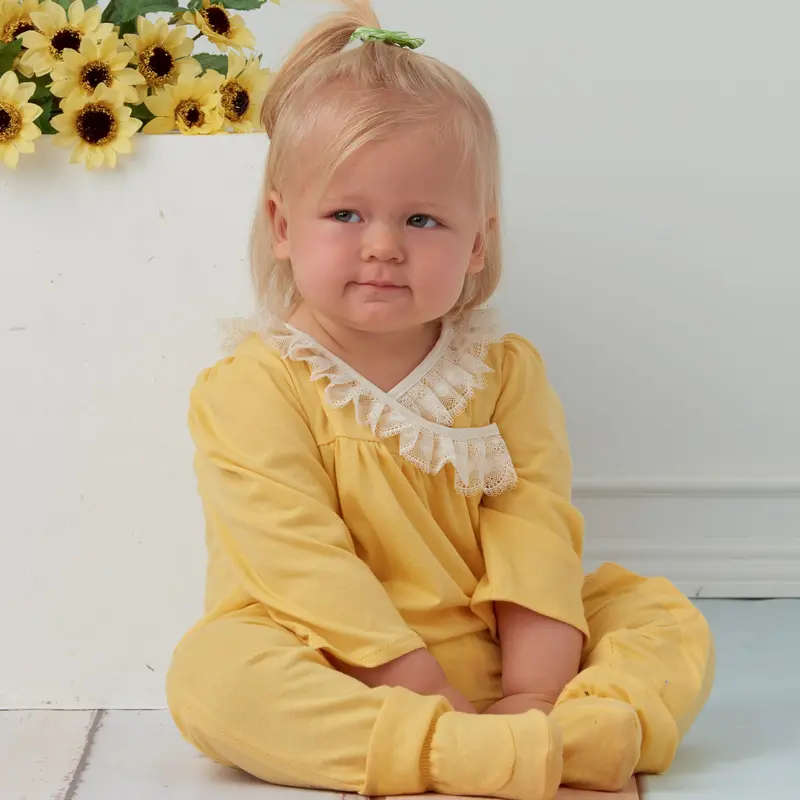Simplicity Sewing Pattern 9283 Infants' Knit Gathered Gown And Jumpsuit 1