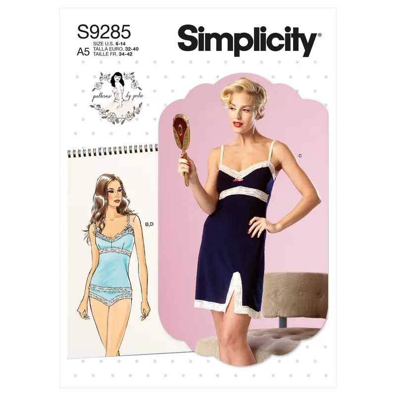 Simplicity Sewing Pattern 9285 Vintage Camisoles, Slip And Panties 2