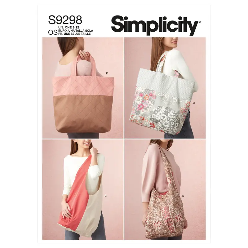 Simplicity Sewing Pattern 9298 Market Tote Bags 2