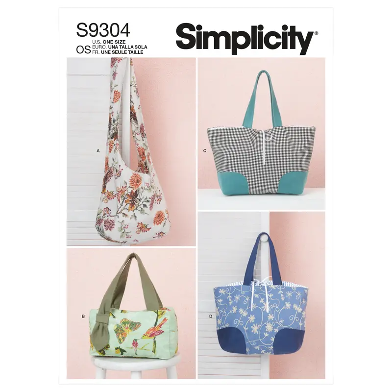 Simplicity Sewing Pattern 9304 Bags 1