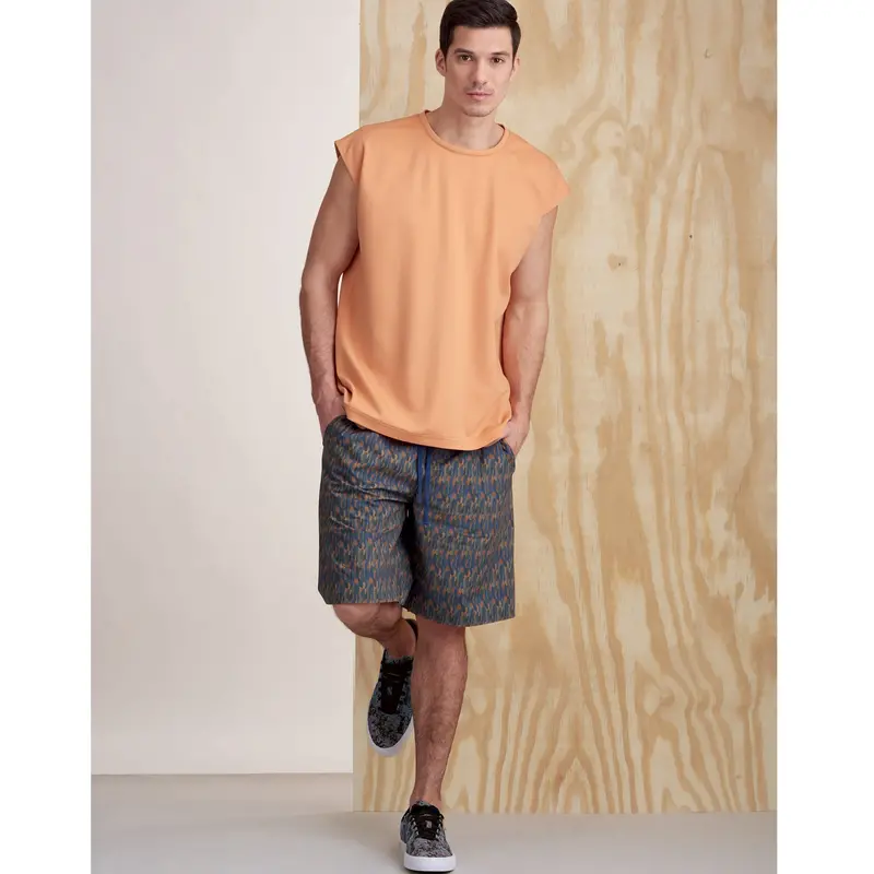 Simplicity Sewing Pattern 9314 Men's Knit Top And Shorts 1