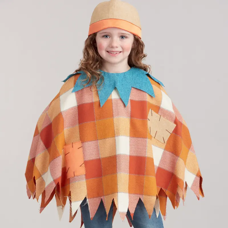 Simplicity Sewing Pattern 9351 Children's Halloween Poncho Costumes And Hats 1