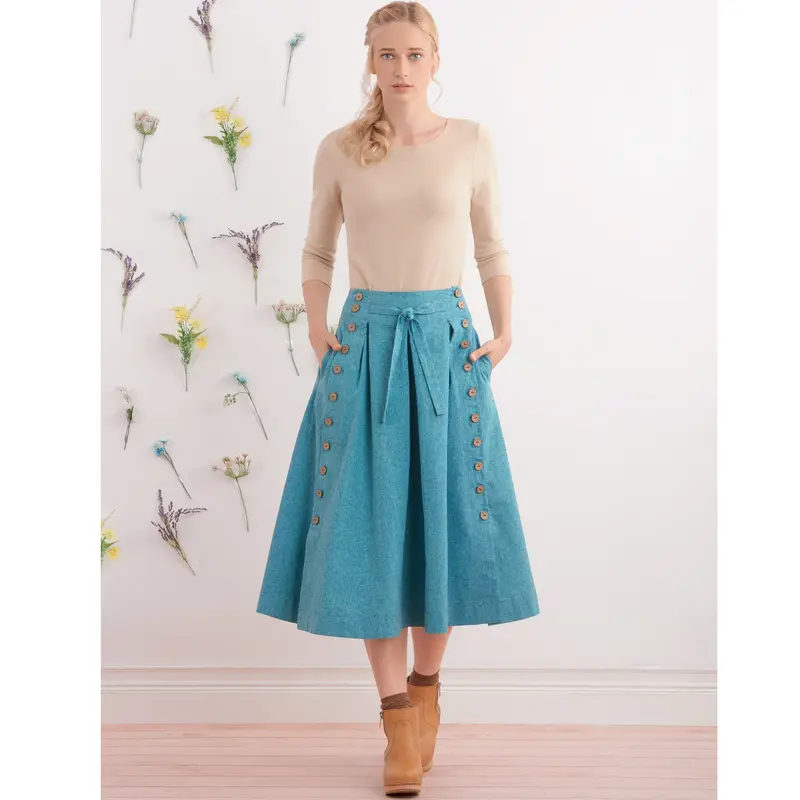 Simplicity Sewing Pattern 9377 Misses' Flared Skirts In Two Lengths 1