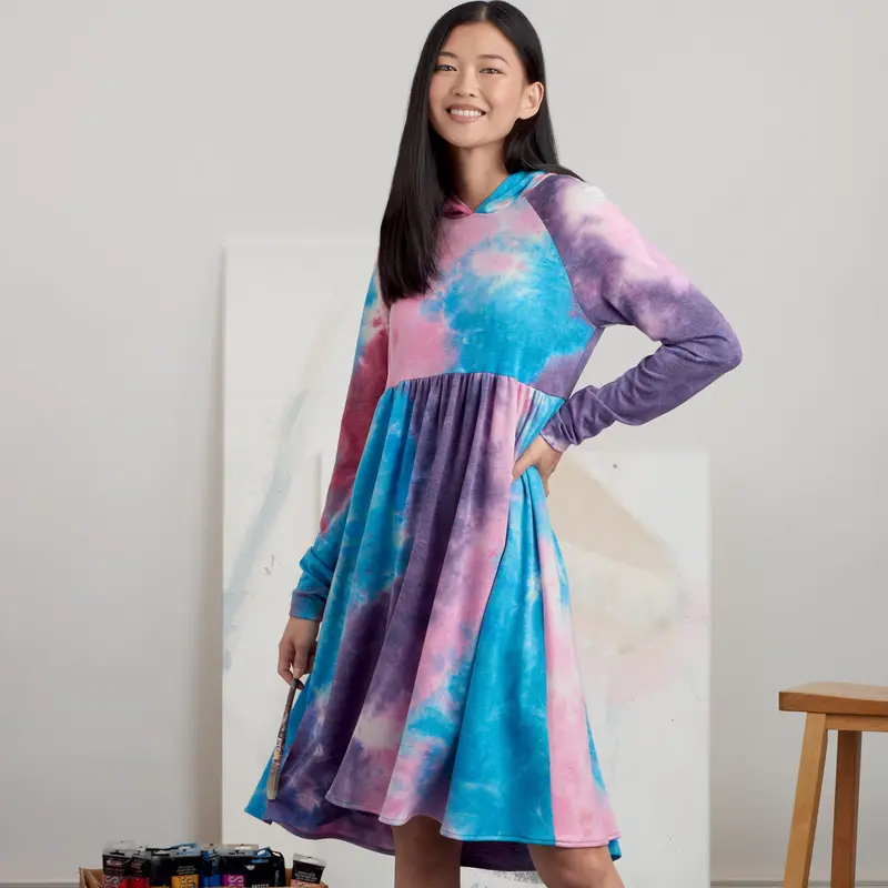 Simplicity Sewing Pattern 9380 Misses' Sweatshirt Dresses 1