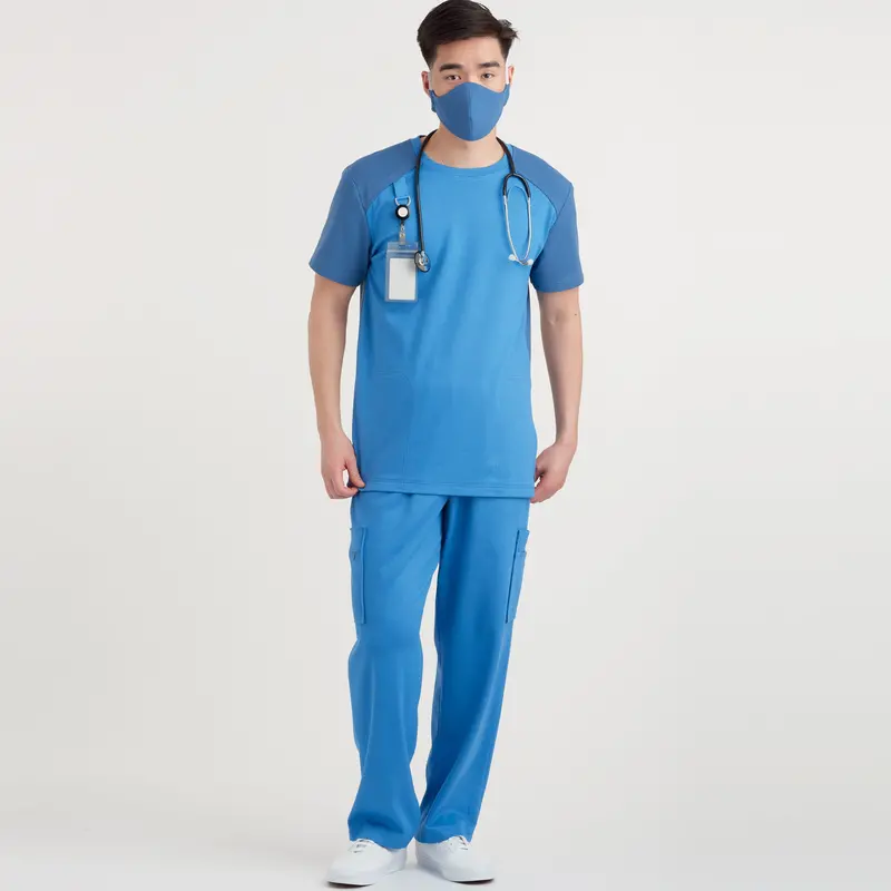 Simplicity Sewing Pattern 9387 Unisex Knit Scrub Tops, Pants, Cap And Mask 1