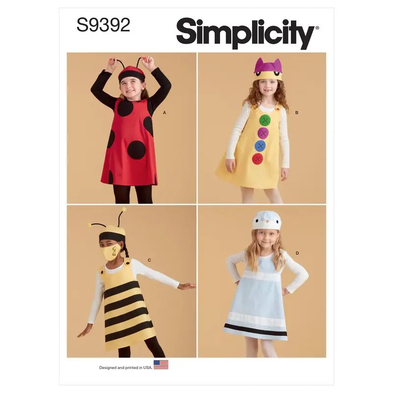 Simplicity Sewing Pattern 9392 Children's Jumpers, Hats And Face Masks 2
