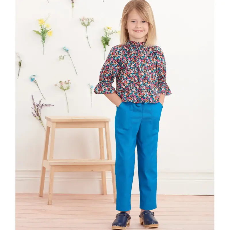 Simplicity Sewing Pattern 9393 Children's Dress, Tunic, Top And Pants 1